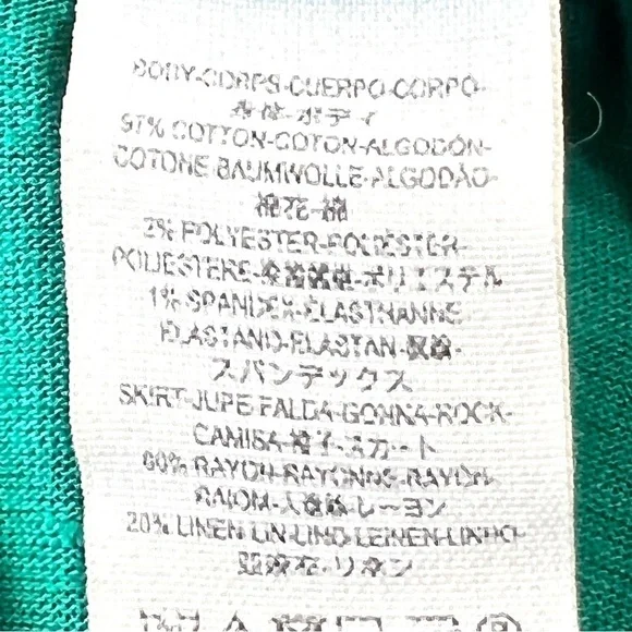 Free People Right On Time Vibrant Green Tiered Tunic Top Womens Small - Picture 14 of 15